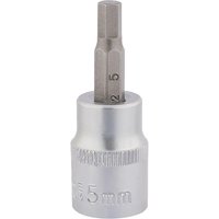 Draper Expert 3/8" Drive Hexagon Socket Bit Metric 3/8" 5mm Draper Expert 3/8" Drive Hexagon Socket Bit Metric 3/8" 5mm