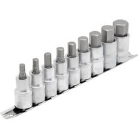 Draper 9 Piece 1/2" Drive Hexagon Socket Bit Set 1/2" 55mm Draper 9 Piece 1/2" Drive Hexagon Socket Bit Set 1/2" 55mm