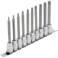 Draper 10 Piece 3/8" Drive Long Torx Socket Bit Set 3/8" 100mm Draper 10 Piece 3/8" Drive Long Torx Socket Bit Set 3/8" 100mm