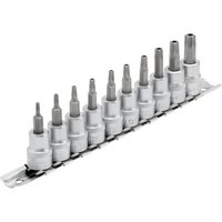Draper 10 Piece 3/8" Drive Torx Socket Bit Set 3/8" 55mm
