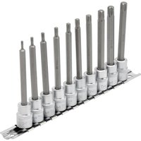 Draper 10 Piece 3/8" Drive Torx Plus Long Socket Bit Set