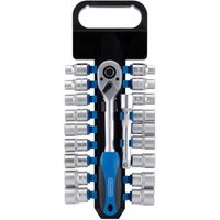 Draper 20 Piece 1/2" Drive Hex Socket Set Metric and Imperial 1/2" Draper 20 Piece 1/2" Drive Hex Socket Set Metric and Imperial 1/2"