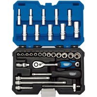 Draper 30 Piece 1/4" Drive Hex Socket Set Metric 1/4" Draper 30 Piece 1/4" Drive Hex Socket Set Metric 1/4"