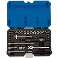 Draper Expert 40 Piece Combination Drive Hex Socket Set Metric and Imperial
