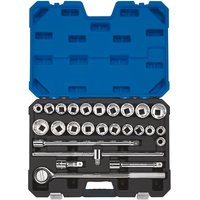 Draper Expert 26 Piece 3/4" Drive Bi Hex Socket Set Metric and Imperial 3/4" Draper Expert 26 Piece 3/4" Drive Bi Hex Socket Set Metric and Imperial 3/4"