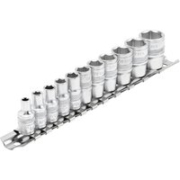 Draper 11 Piece 1/4" Drive Hex Socket Set Imperial on Rail 1/4" Draper 11 Piece 1/4" Drive Hex Socket Set Imperial on Rail 1/4"