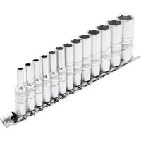 Draper Expert 13 Piece 1/4" Drive Deep Hex Socket Set Metric on Rail 1/4" Draper Expert 13 Piece 1/4" Drive Deep Hex Socket Set Metric on Rail 1/4"