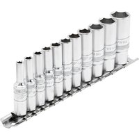 Draper Expert 11 Piece 1/4" Drive Deep Hex Socket Set Imperial on Rail 1/4" Draper Expert 11 Piece 1/4" Drive Deep Hex Socket Set Imperial on Rail 1/4"