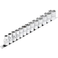 Draper Expert 13 Piece 1/2" Drive Socket Set Imperial on Rail
