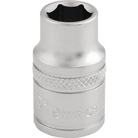 Draper 3/8" Drive Satin Finish Hexagon Socket Metric 3/8" 9mm Draper 3/8" Drive Satin Finish Hexagon Socket Metric 3/8" 9mm