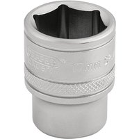 Draper 3/8" Drive Satin Finish Hexagon Socket Metric 3/8" 17mm Draper 3/8" Drive Satin Finish Hexagon Socket Metric 3/8" 17mm