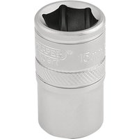 1/2' Square Drive 6 Point Metric Socket (15mm) (16605) - Draper