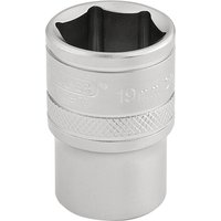Draper 1/2" Drive Satin Finish Hexagon Socket Metric 1/2" 19mm Draper 1/2" Drive Satin Finish Hexagon Socket Metric 1/2" 19mm