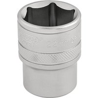 Draper 1/2" Drive Satin Finish Hexagon Socket Metric 1/2" 22mm Draper 1/2" Drive Satin Finish Hexagon Socket Metric 1/2" 22mm