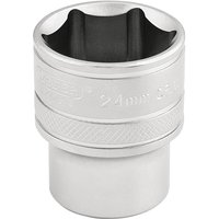 Draper 1/2" Drive Satin Finish Hexagon Socket Metric 1/2" 24mm Draper 1/2" Drive Satin Finish Hexagon Socket Metric 1/2" 24mm