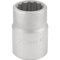 Draper 3/4" Drive Polished Finish Bi Hexagon Socket Metric 3/4" 22mm Draper 3/4" Drive Polished Finish Bi Hexagon Socket Metric 3/4" 22mm