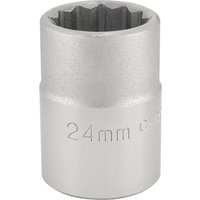 Draper 3/4" Drive Polished Finish Bi Hexagon Socket Metric 3/4" 24mm Draper 3/4" Drive Polished Finish Bi Hexagon Socket Metric 3/4" 24mm