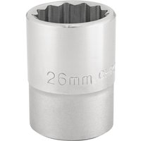 Draper 3/4" Drive Polished Finish Bi Hexagon Socket Metric 3/4" 26mm Draper 3/4" Drive Polished Finish Bi Hexagon Socket Metric 3/4" 26mm