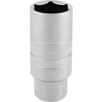 Draper 3/8" Drive Satin Chrome Hexagon Spark Plug Socket 3/8" 14mm Draper 3/8" Drive Satin Chrome Hexagon Spark Plug Socket 3/8" 14mm