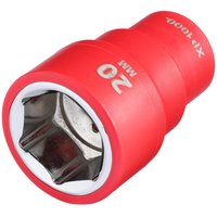 Draper XP1000 3/8" Drive VDE Insulated Hexagon Socket 3/8" 20mm Draper XP1000 3/8" Drive VDE Insulated Hexagon Socket 3/8" 20mm