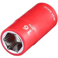 Draper XP1000 1/2" Drive VDE Insulated Hexagon Socket 1/2" 16mm Draper XP1000 1/2" Drive VDE Insulated Hexagon Socket 1/2" 16mm