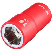 Draper XP1000 1/2" Drive VDE Insulated Hexagon Socket 1/2" 18mm Draper XP1000 1/2" Drive VDE Insulated Hexagon Socket 1/2" 18mm