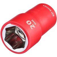 Draper XP1000 1/2" Drive VDE Insulated Hexagon Socket 1/2" 20mm Draper XP1000 1/2" Drive VDE Insulated Hexagon Socket 1/2" 20mm
