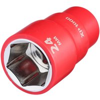 Draper XP1000 1/2" Drive VDE Insulated Hexagon Socket 1/2" 24mm Draper XP1000 1/2" Drive VDE Insulated Hexagon Socket 1/2" 24mm
