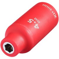 Draper XP1000 1/4" Drive VDE Insulated Hexagon Socket 1/4" 4.5mm Draper XP1000 1/4" Drive VDE Insulated Hexagon Socket 1/4" 4.5mm