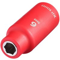 Draper 18710 XP1000® VDE Socket, 1/4 Sq. Dr., 6mm - 18710