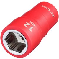 Draper XP1000 1/4" Drive VDE Insulated Hexagon Socket 1/4" 12mm Draper XP1000 1/4" Drive VDE Insulated Hexagon Socket 1/4" 12mm
