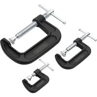 Draper 3 Piece Heavy Duty G Clamp Set Draper 3 Piece Heavy Duty G Clamp Set