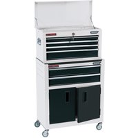 Draper 6 Drawer Roller Cabinet and Tool Chest Combination White
