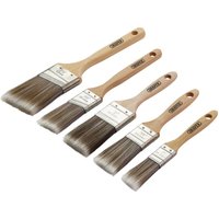 Draper 5 Piece Wood Handle Synthetic Paint Brush Set Draper 5 Piece Wood Handle Synthetic Paint Brush Set