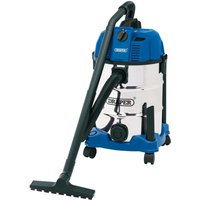 Draper Wet and Dry Vacuum Cleaner With Stainless Steel Tank 30L 240v