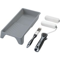 5 Piece High Density Foam Paint Roller Tray Brush Set
