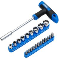 22 Piece T Handle Screwdriver Socket Set