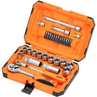 Draper 34 Piece 1/4" and 3/8" Drive Hi-Torq Hexagon Socket Set Combination Draper 34 Piece 1/4" and 3/8" Drive Hi-Torq Hexagon Socket Set Combination