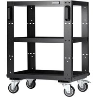 Bunker Modular 3 Tier Tool Trolley Black