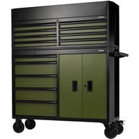 13 Drawer Roller Cabinet Tool Chest Combo Green