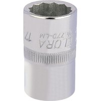 Elora 24624 17mm 1/2" Square Drive Bi-hexagon Socket