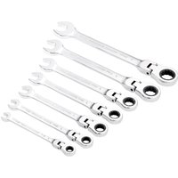 Draper 7 Piece Hi Torq Flexible Ratchet Combination Spanner Set Draper 7 Piece Hi Torq Flexible Ratchet Combination Spanner Set