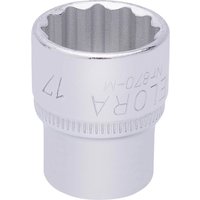 17mm 3/8 Square Drive Elora Bi-Hexagon Socket (25937)