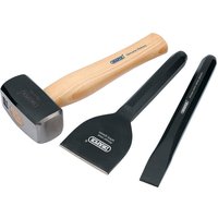 Draper 3 Piece Builders Hammer, Bolster and Chisel Kit Draper 3 Piece Builders Hammer, Bolster and Chisel Kit