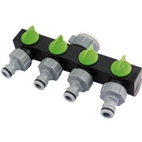 Draper 4 Way Hose Pipe Tap Connector Draper 4 Way Hose Pipe Tap Connector