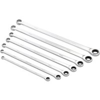 Draper Hi Torq 7 Piece Extra Long Double Ring Ratchet Spanner Set Draper Hi Torq 7 Piece Extra Long Double Ring Ratchet Spanner Set