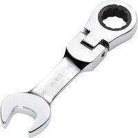 Draper Hi-Torq Stubby Flexible Head Ratchet Combination Spanner 14mm Draper Hi-Torq Stubby Flexible Head Ratchet Combination Spanner 14mm