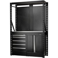 15 Piece Modular Storage System Stainless Steel Workbench