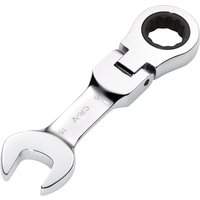 Draper Hi-Torq Stubby Flexible Head Ratchet Combination Spanner 15mm Draper Hi-Torq Stubby Flexible Head Ratchet Combination Spanner 15mm