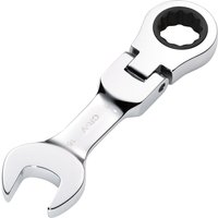 Draper 16MM STUBBY FLEX RACT. SPANNER 27974 27974 HI-TORQ® Metric Stubby Flexible Head Ratchet Combination Spanner